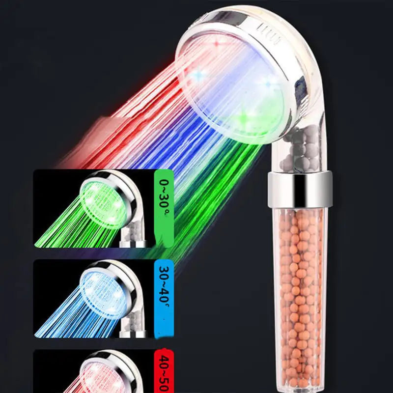 LED Light-Emitting Handheld Shower Head