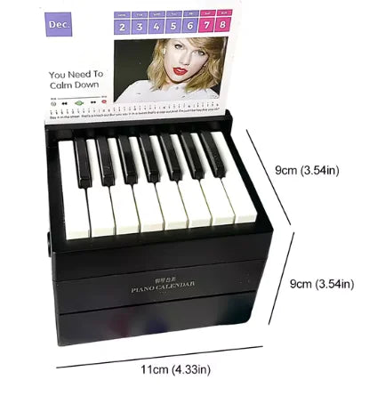 Piano Calendar with 15 Playable Keys